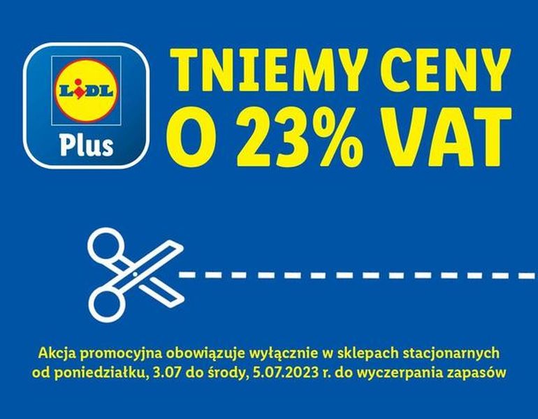 Lidl obniża ceny o VAT