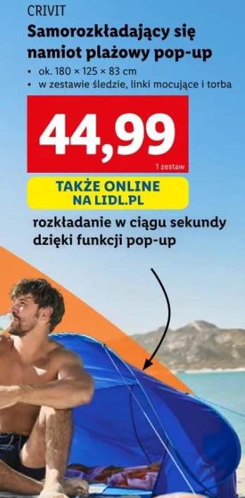 namiot plażowy