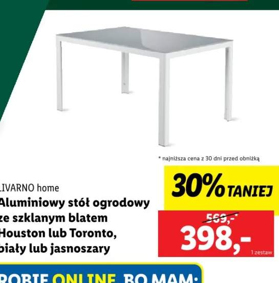 stół ogrodowy