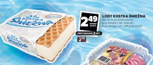 lód w kostkach