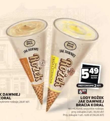 lody rożek