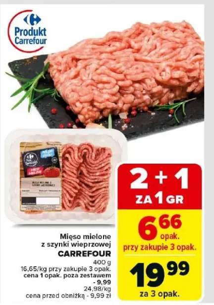 mięso mielone z szynki