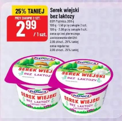 serek wiejski bez laktozy