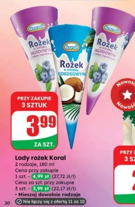 lody rożek