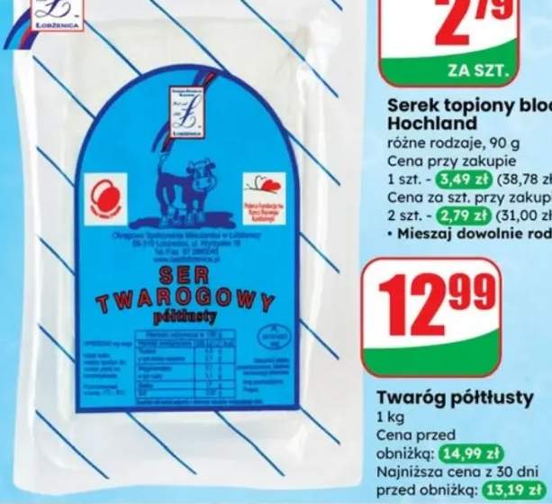 twaróg półtłusty