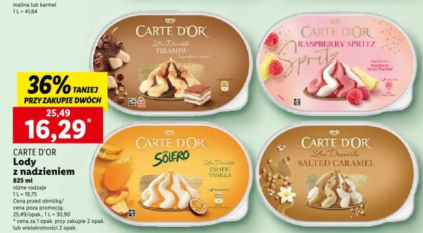lody z nadzieniem