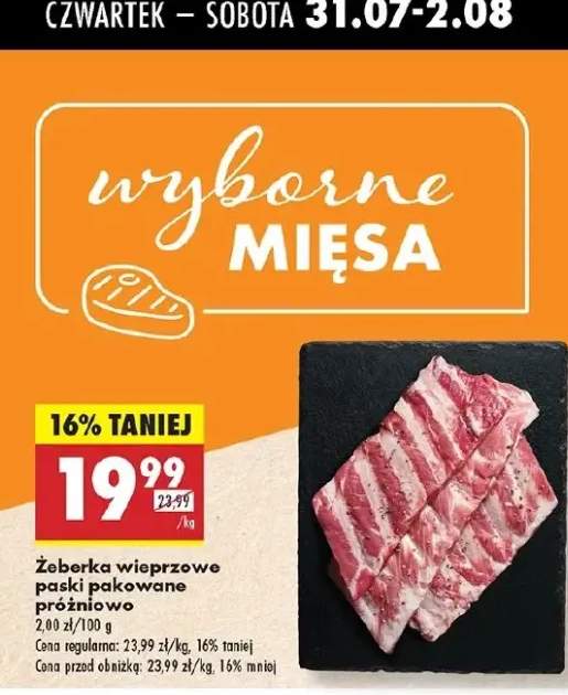 żeberka wieprzowe