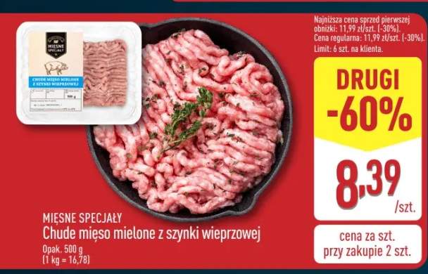 mięso mielone z szynki