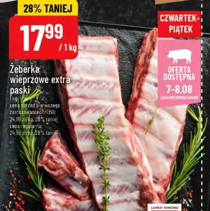 żeberka wieprzowe