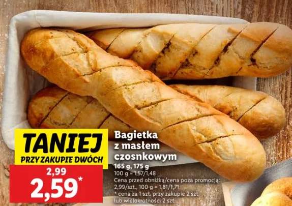 bagietka z masłem czosnkowym