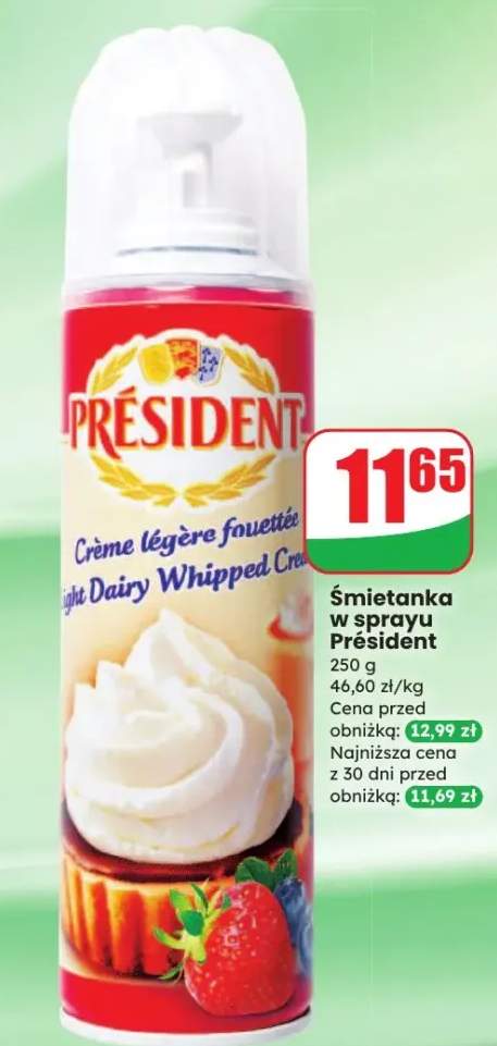 śmietana w sprayu