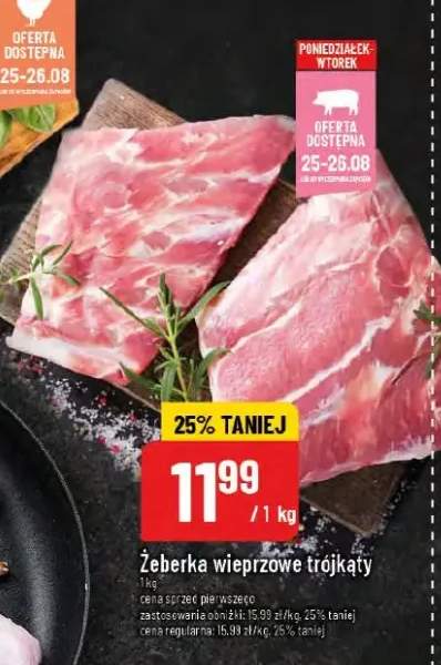 żeberka wieprzowe