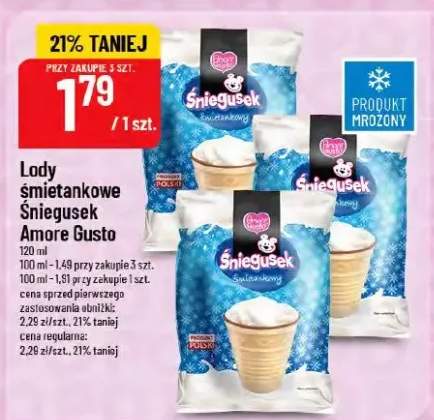 lody śmietankowe