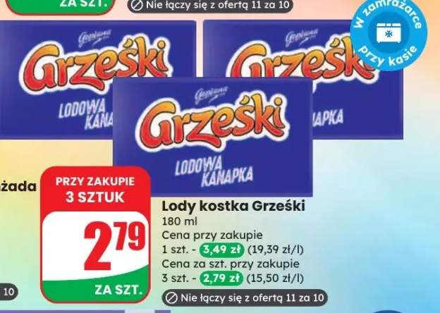 lód w kostkach