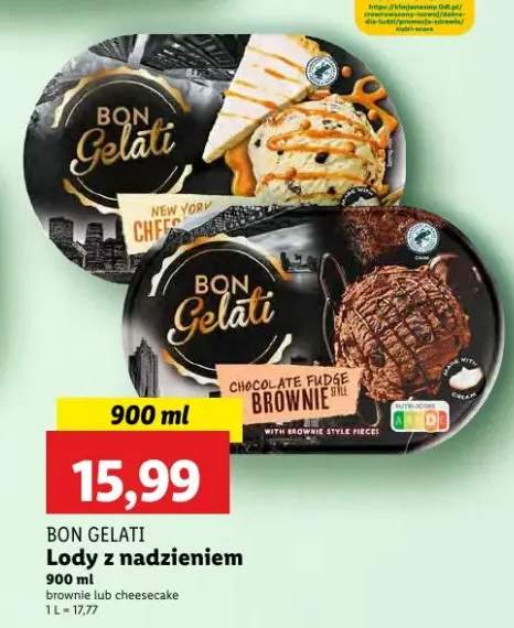 lody z nadzieniem