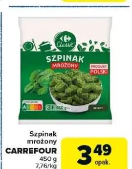 szpinak mrożony