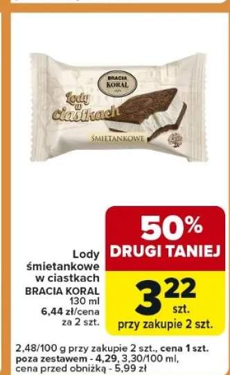 lody śmietankowe
