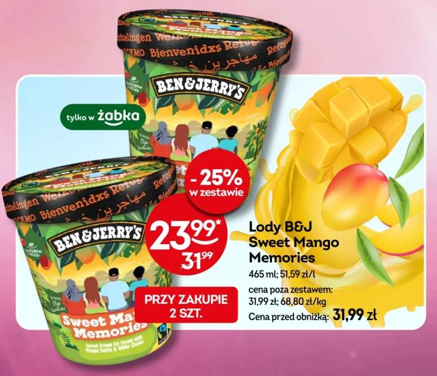 lody Ben Jerrys