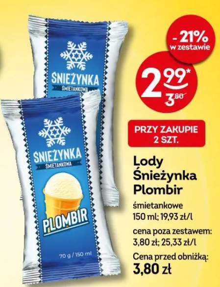lody śmietankowe