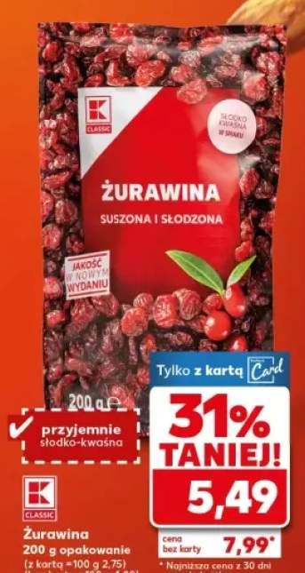 żurawina suszona