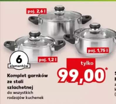 komplet garnków
