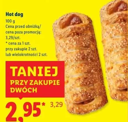 hot dog z parówką