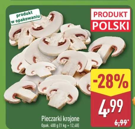 pieczarki krojone