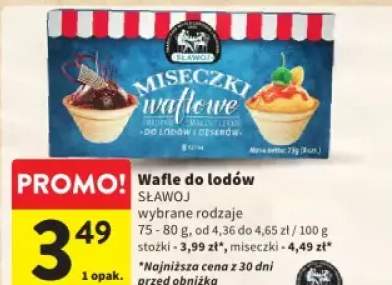 wafle do lodów