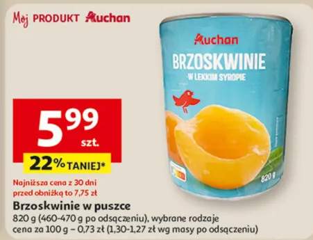brzoskwinie w puszce