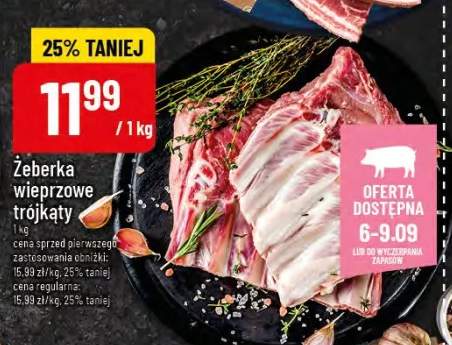 żeberka wieprzowe