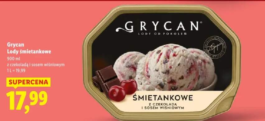 lody śmietankowe