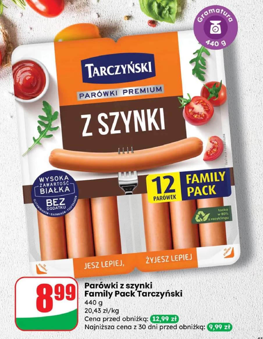 parówki z szynki