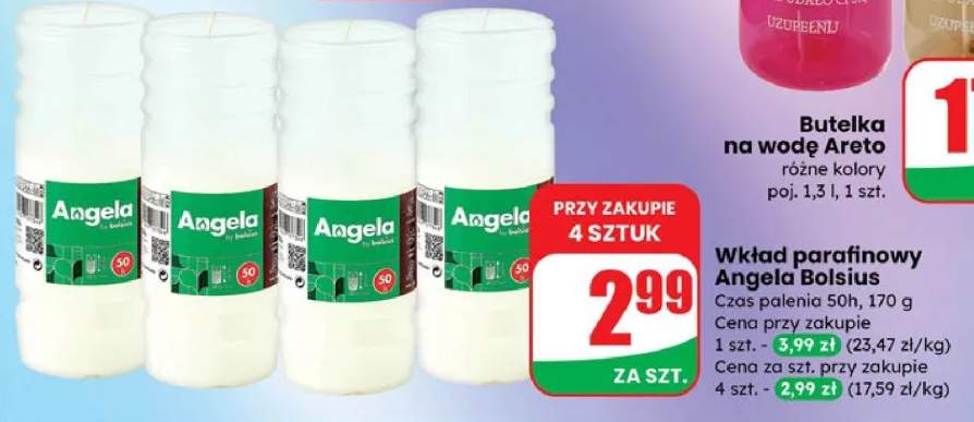 wkład parafinowy do znicza