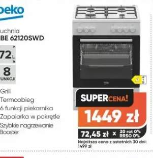 kuchenka gazowo-elektryczna