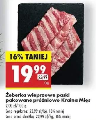 żeberka wieprzowe