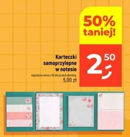 karteczki samoprzylepne