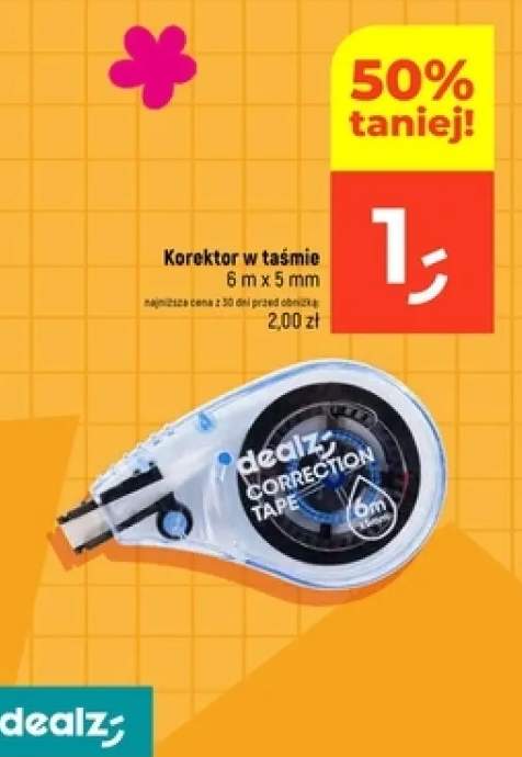 korektor w taśmie