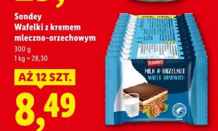 wafelki z kremem