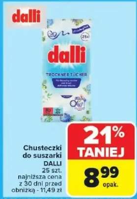 chusteczki do suszarki
