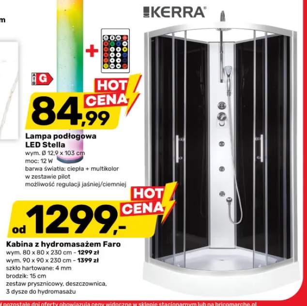 kabina z hydromasażem