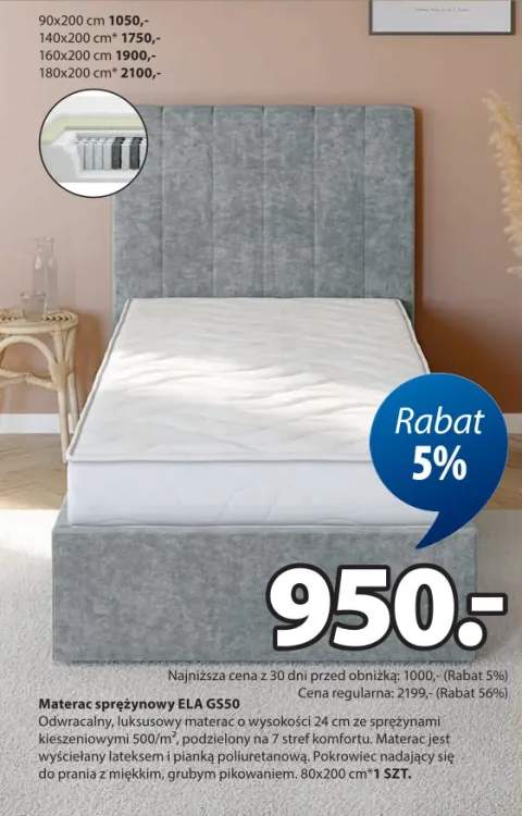 materac sprężynowy