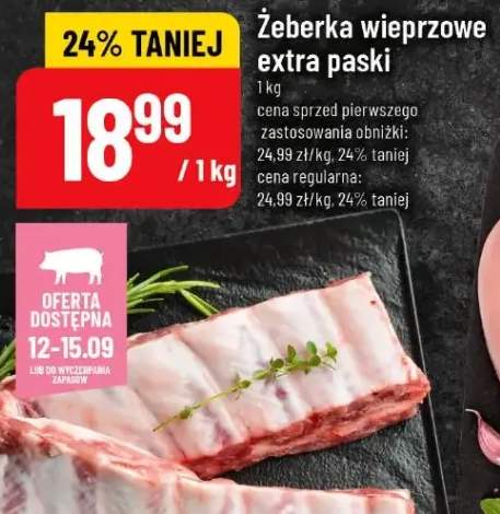 żeberka wieprzowe