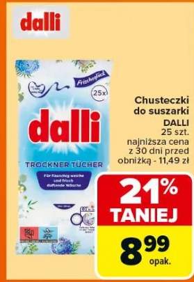 chusteczki do suszarki