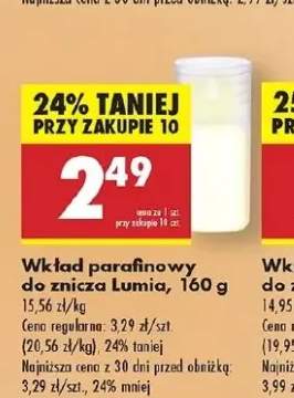 wkład parafinowy do znicza
