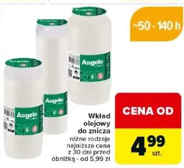 Wkład olejowy do znicza