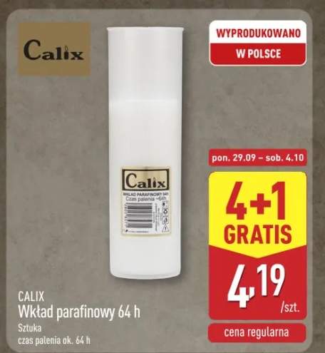 Wkład parafinowy do znicza