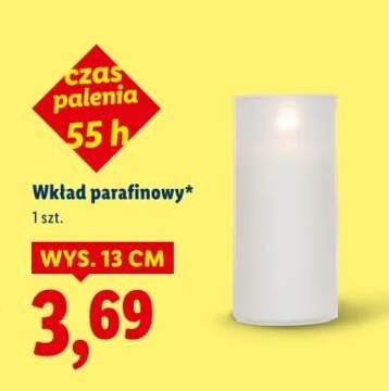 Wkład parafinowy do znicza