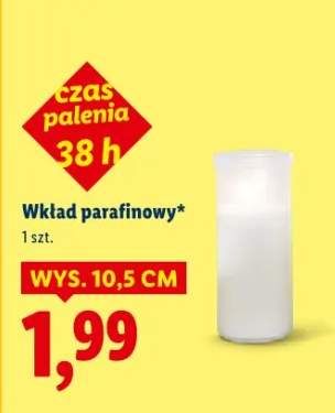 Wkład parafinowy do znicza