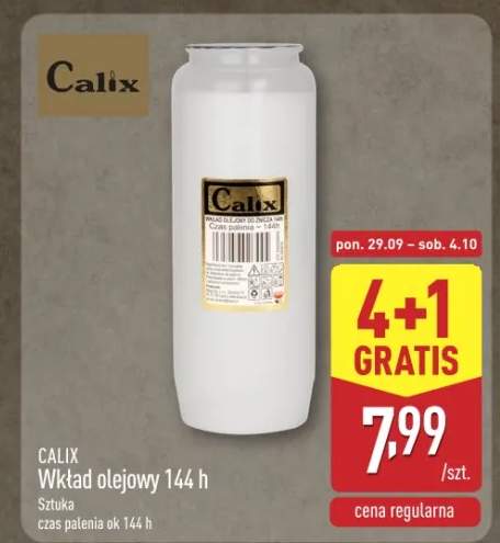 Wkład olejowy do znicza