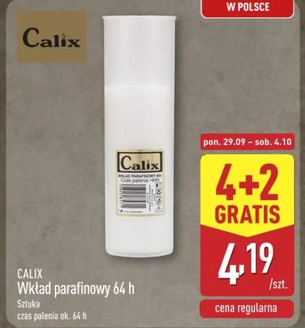 Wkład parafinowy do znicza